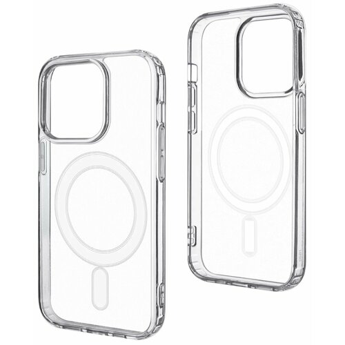 Чехол бампер прозрачный, защитный, Clear Case для IPhone 15 PRO МАХ Magnetic, магнитный