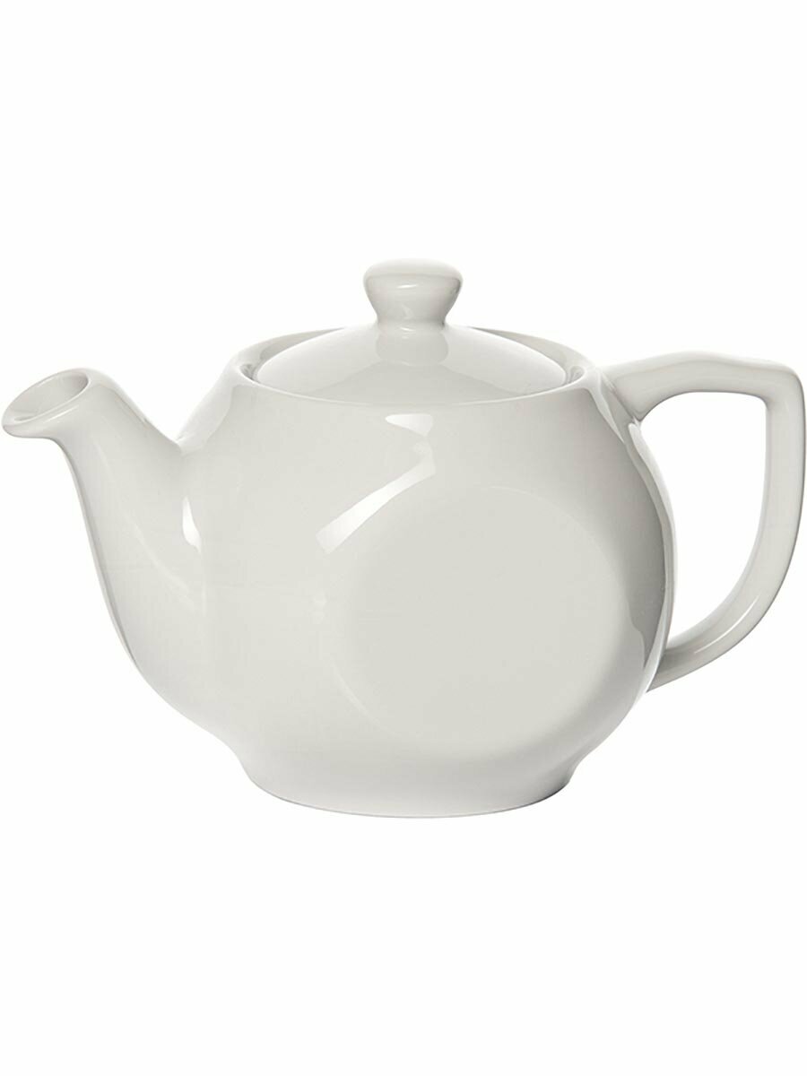 фото Чайник с крышкой "Ameryka" 18х10х8 см, 400 мл, белый, фарфор, Lubiana, 1020
