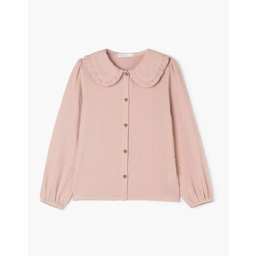 Рубашка Gloria Jeans, размер 6-8л/122-128, розовый