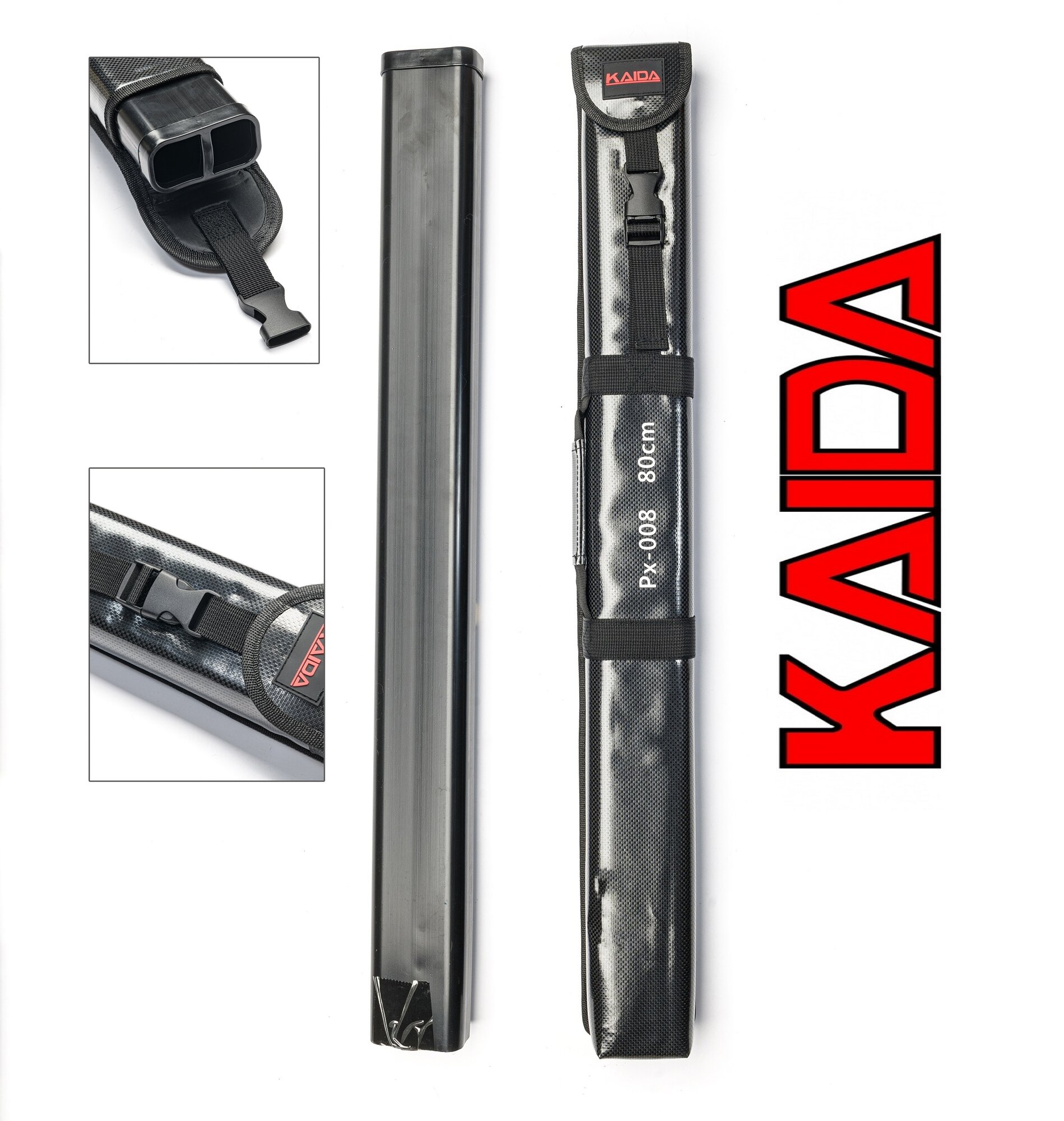 фото Чехол рыболовный для удилищ KAIDA 80 см / тубус для удилищ / жесткий тубус для удочек / тубус для зимних удочек/ рыболовный тубус / рыболовный чехол / рыболовная сумка для удилищ / переноска для удилищ / Кайда