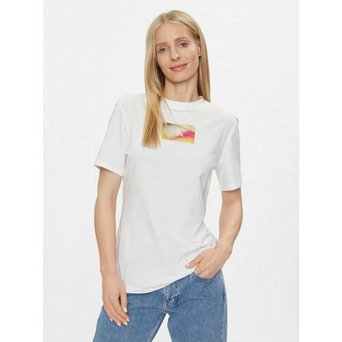 Футболка Calvin Klein Jeans, размер L [INT], белый футболка wrangler box logo tee