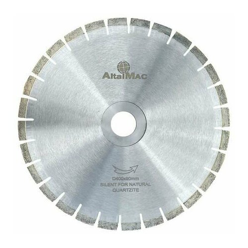 Диск алмазный сегментный AITALMAC 400/90 для резки натурального кварцита (бесшумный), H15 мм