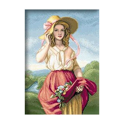 Девушка с цветами 8113-20