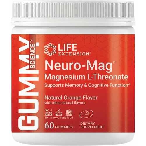 Life Extension Gummy Science Neuro-Mag Magne L-Threonate 60 gummies