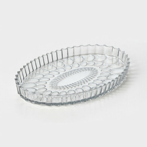 Тарелка стеклянная NOVA, 31,5×21,5 см (комплект из 3 шт)