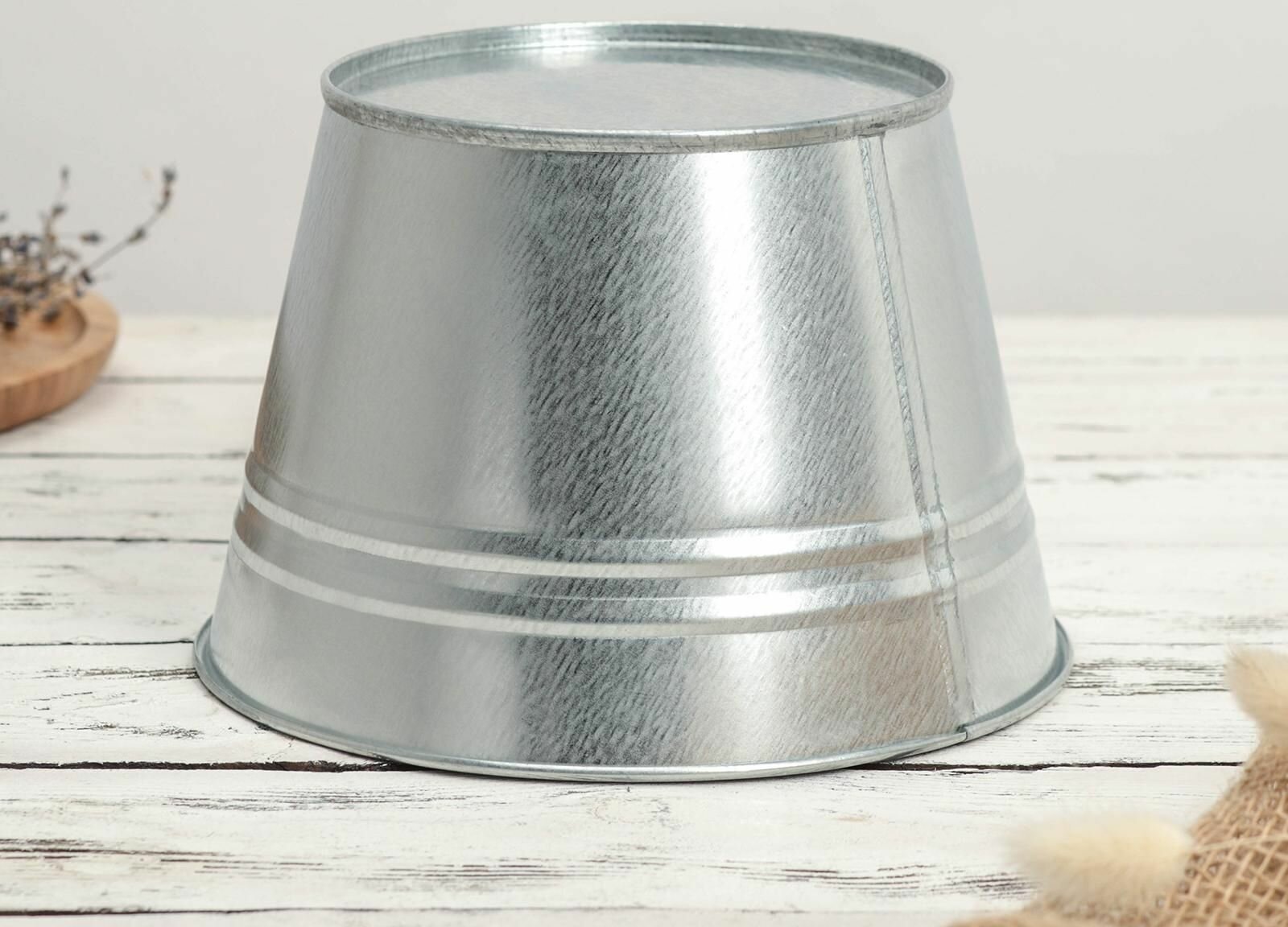 фото Кашпо оцинкованное, 3 л, ГОСТ