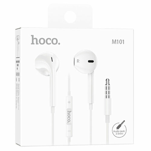 Наушники проводные внутриканальные HOCO M101 белый 265₽