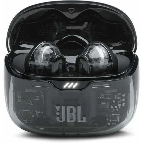 Наушники вкладыши JBL TUNE BEAM GHOST черный беспроводные bluetooth в ушной раковине (JBLTBEAMGBLKAS)