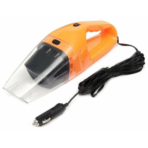 Автомобильный пылесос с функцией сбора воды оранжевогочерного цвета 1090₽