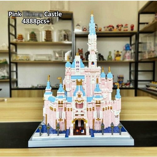 Конструктор 3Д из миниблоков RTOY Замок Дисней, детализация, 4888 деталей - YZ079