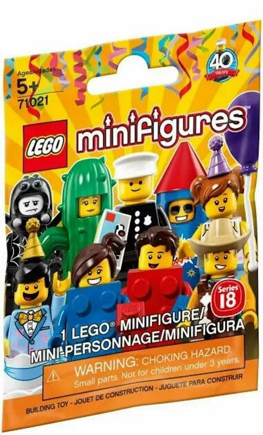 Конструктор LEGO Collectable Minifigures 71021 Серия 18, 8 дет.