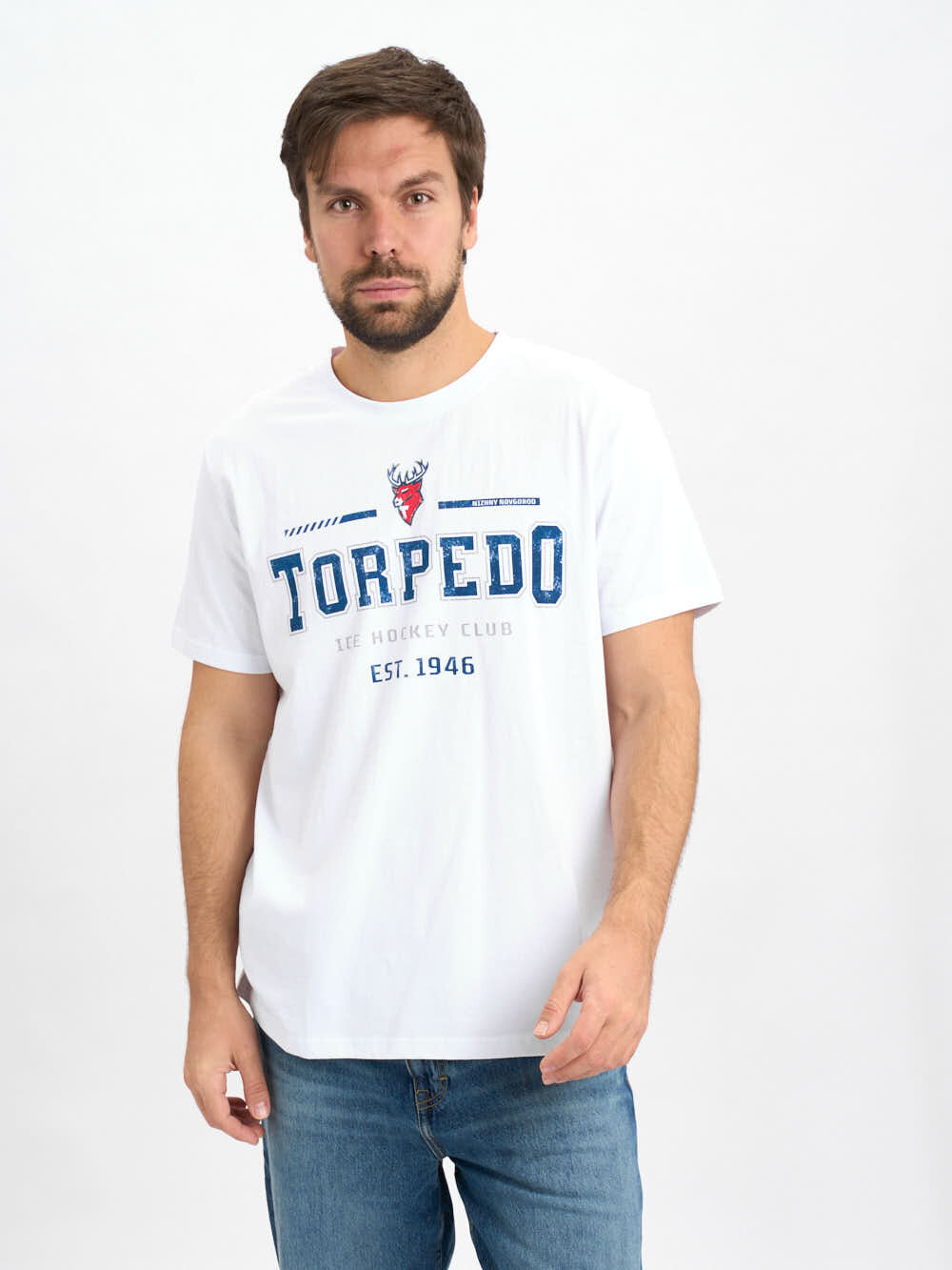 Футболка Atributika & Club ХК Торпедо, размер XXXL, white