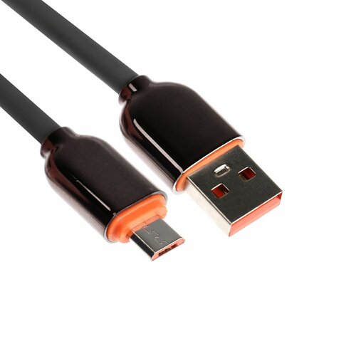 Кабель MicroUSB - USB 24 A оплётка PVC 1 метр серый 313₽