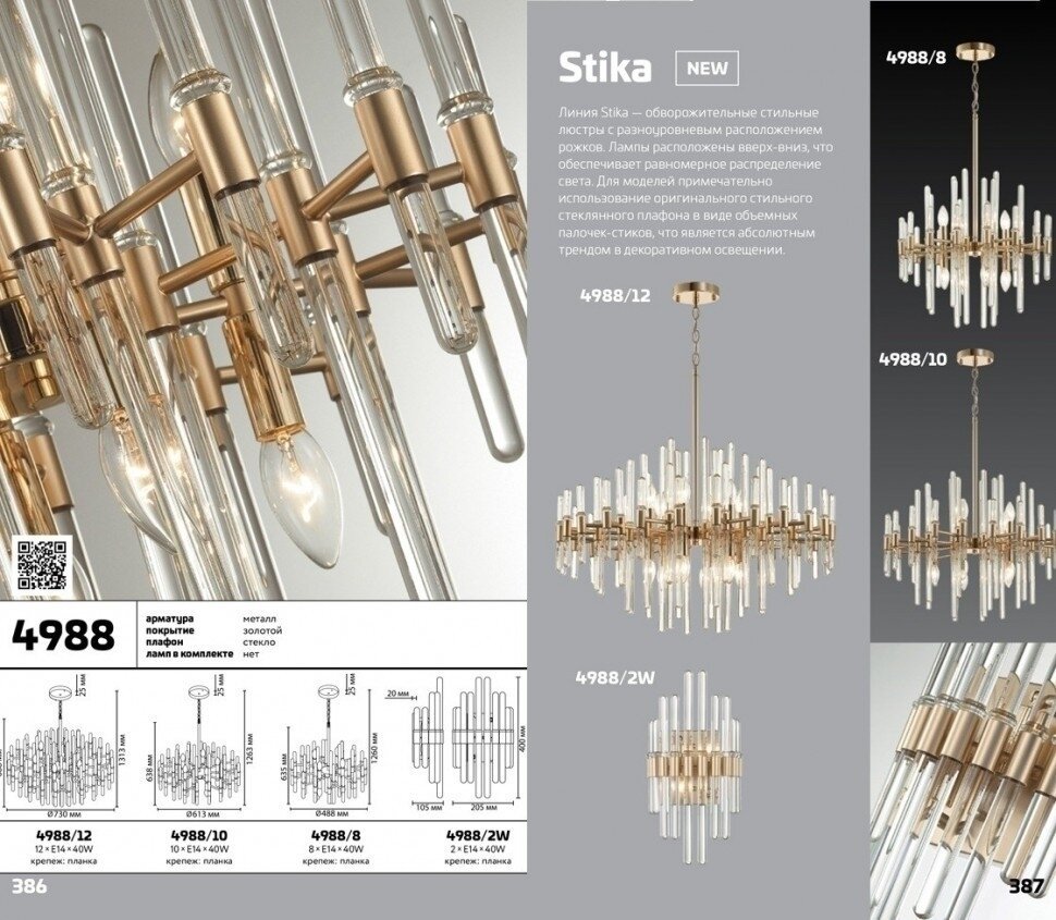 Светильник Odeon Light STIKA 4988/2W - фото №7