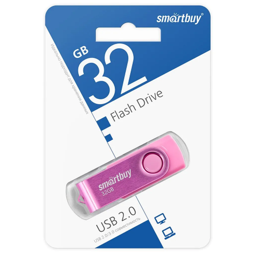 USB флеш накопитель Smartbuy 32GB Twist (SB032GB2TWP) розовый