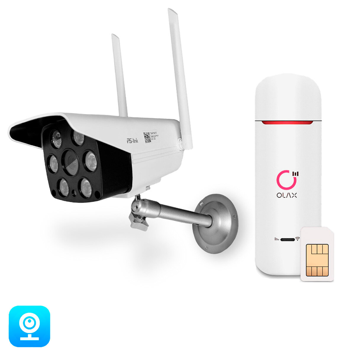 Комплект видеонаблюдения 4G Ps-Link KIT-XMC301-4G 3Мп