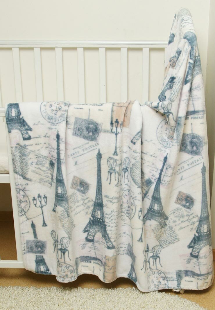 фото Плед для малыша"Париж" 150х200