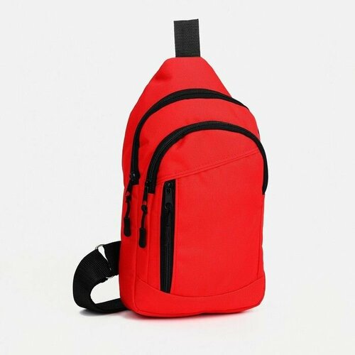 Сумка слинг зфтс, текстиль, цвет красный сумка слинг piove спортивная текстиль красный серый
