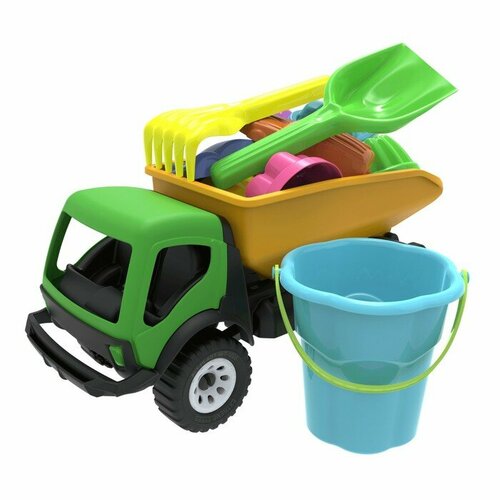 Альт-Пласт Песочный набор с самосвалом Дюна 12 предметов 1154₽