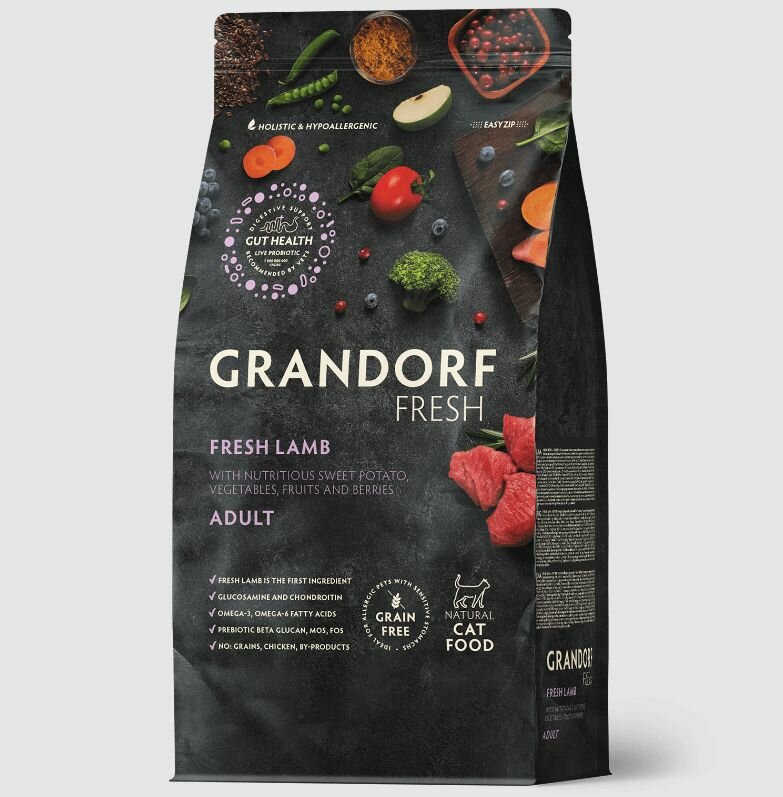 GRANDORF Fresh Cat LARGE Lamb&Sweet Potato...