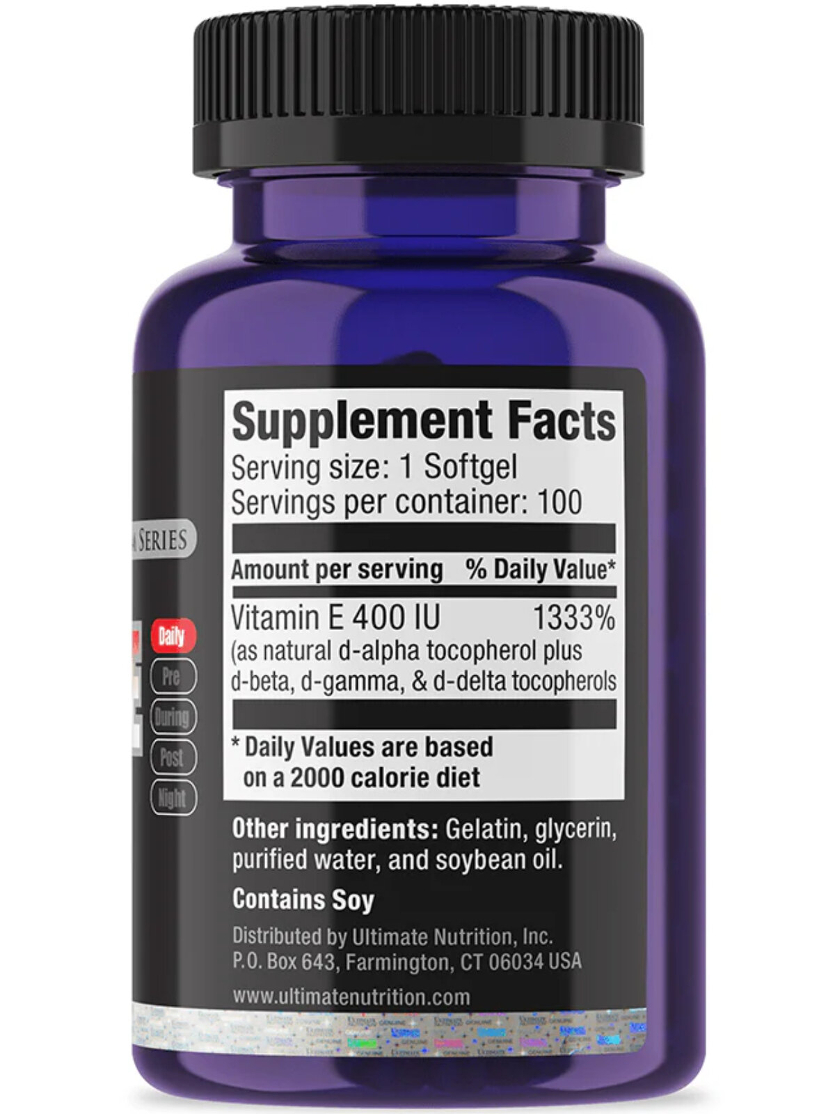 Витамин E Витамин Е Ultimate Nutrition Vitamin E 400 IU 100 капсул
