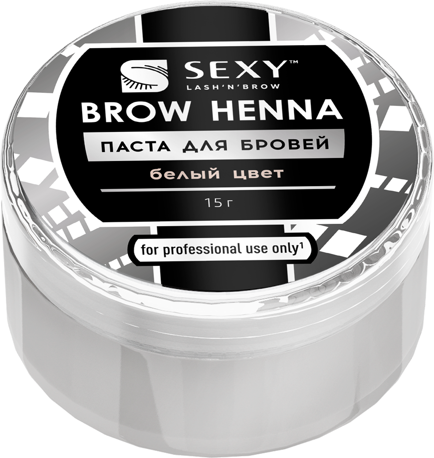 Innovator Cosmetics Паста для бровей белая SEXY BROW HENNA, 15 г — фото 1