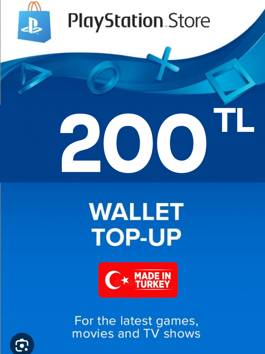 Пополнение PlayStation Store, 200 TL,...