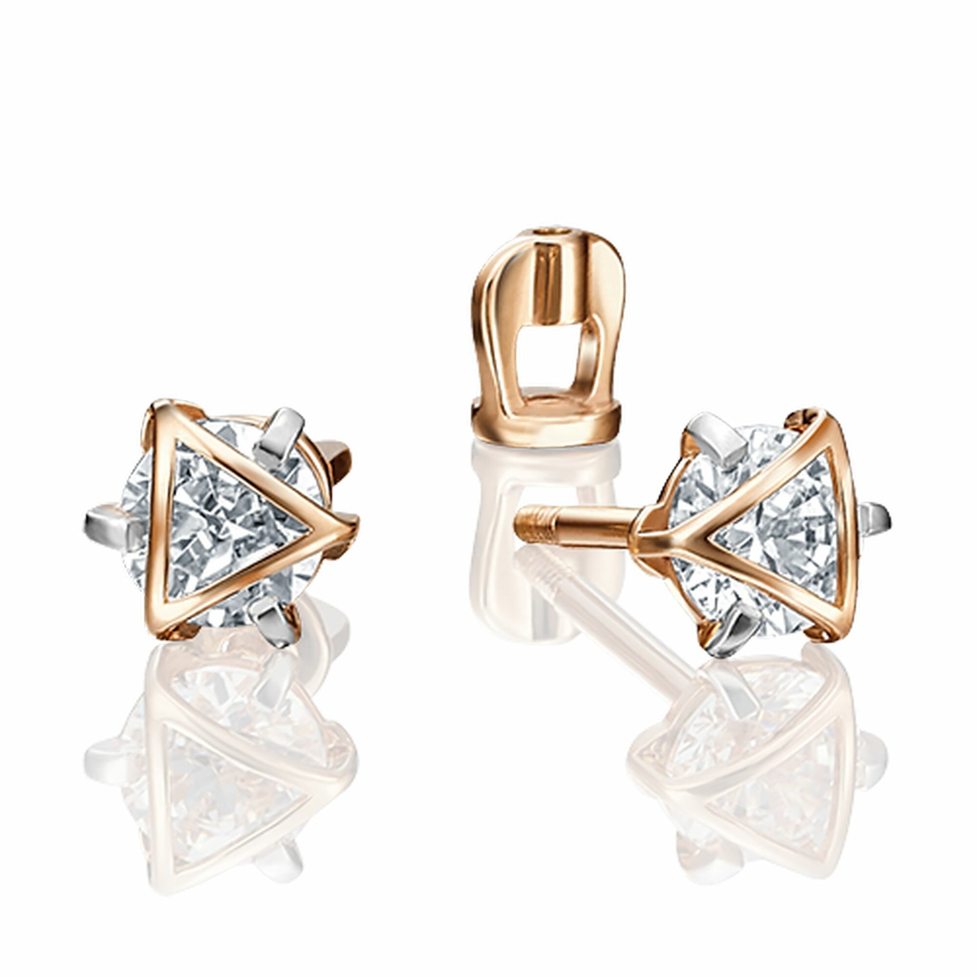 Серьги пусеты Diamant online 