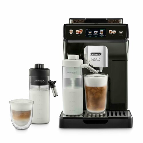 Автоматическая кофемашина DeLonghi Eletta Explore ECAM 450.55 RU, серебристый/черный