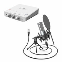 Midiplus Routist R2 / Donner DC20 - студийный комплект для записи. Динамический микрофон и аудиоинтерфейс USB, 1 вход / 2 выхода c O