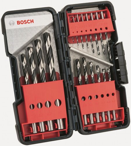 Изображение товара Набор сверл BOSCH 2608577350 HSS PointTeQ 18 шт ToughBox D1-10