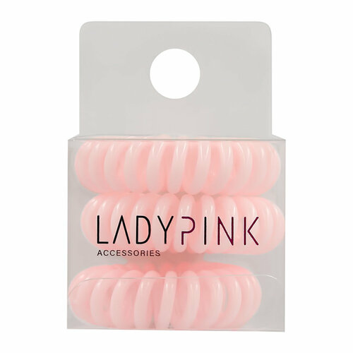 Набор резинок для волос LADY PINK BASIC SLINKY box, 3 штуки в упаковке