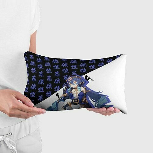 Лайла иероглифы - Геншин Импакт Прямоугольная подушка — фото 1