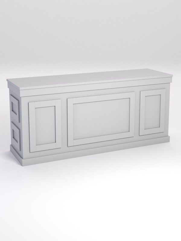 Стол для цветочного магазина "букет" №6, столешница ДСП 25мм, Серый