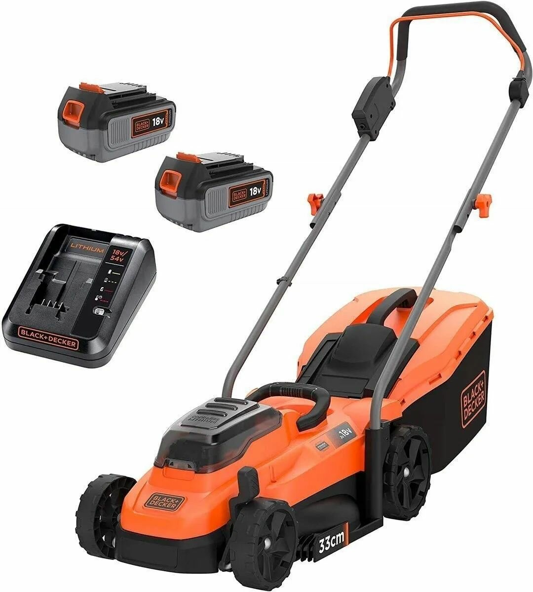 Газонокосилка аккумуляторная Black Decker BCMW3318L2-QW 22 5 Ah 18 V с ЗУ