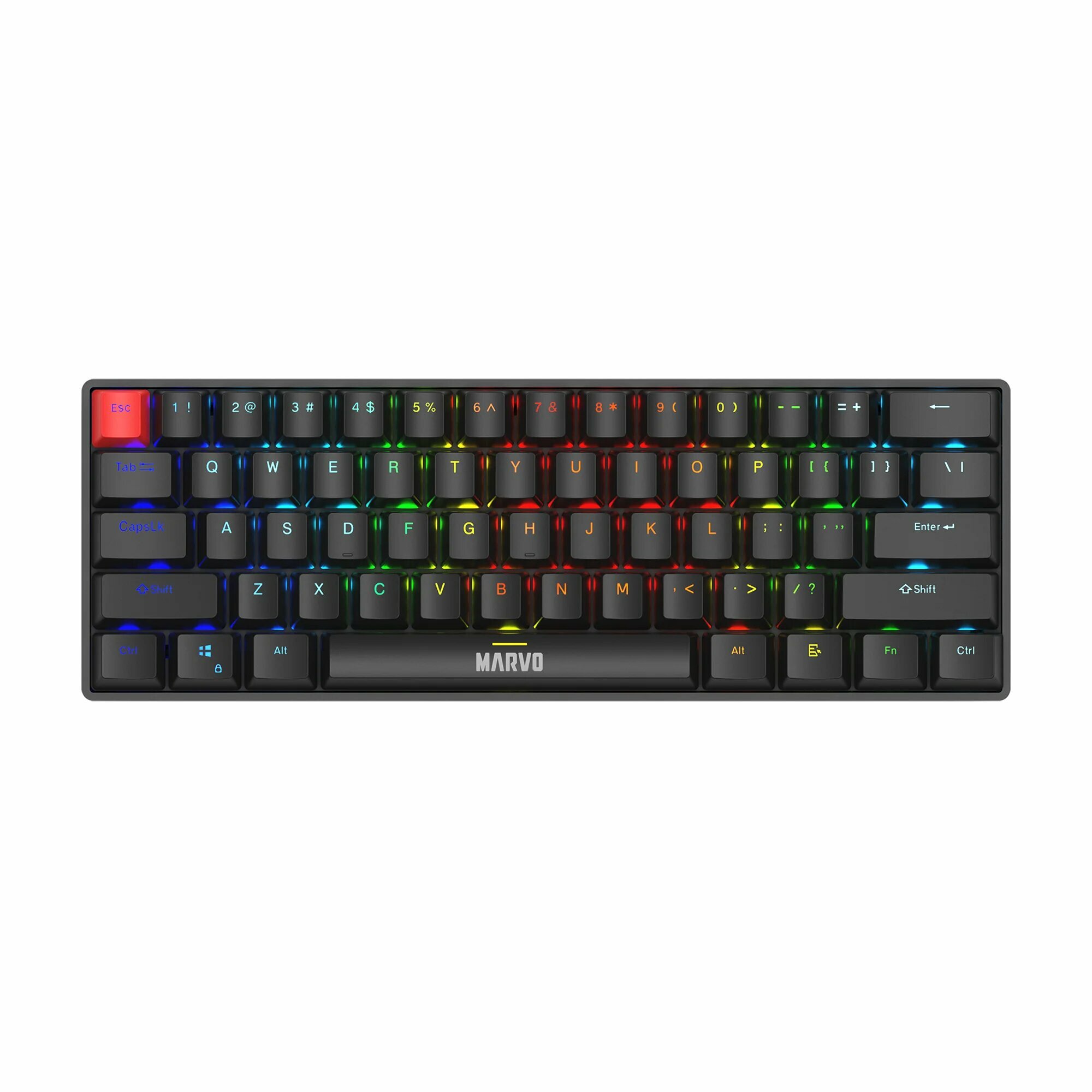Механическая клавиатура MARVO KG933G SP, RGB- подсветка, серый