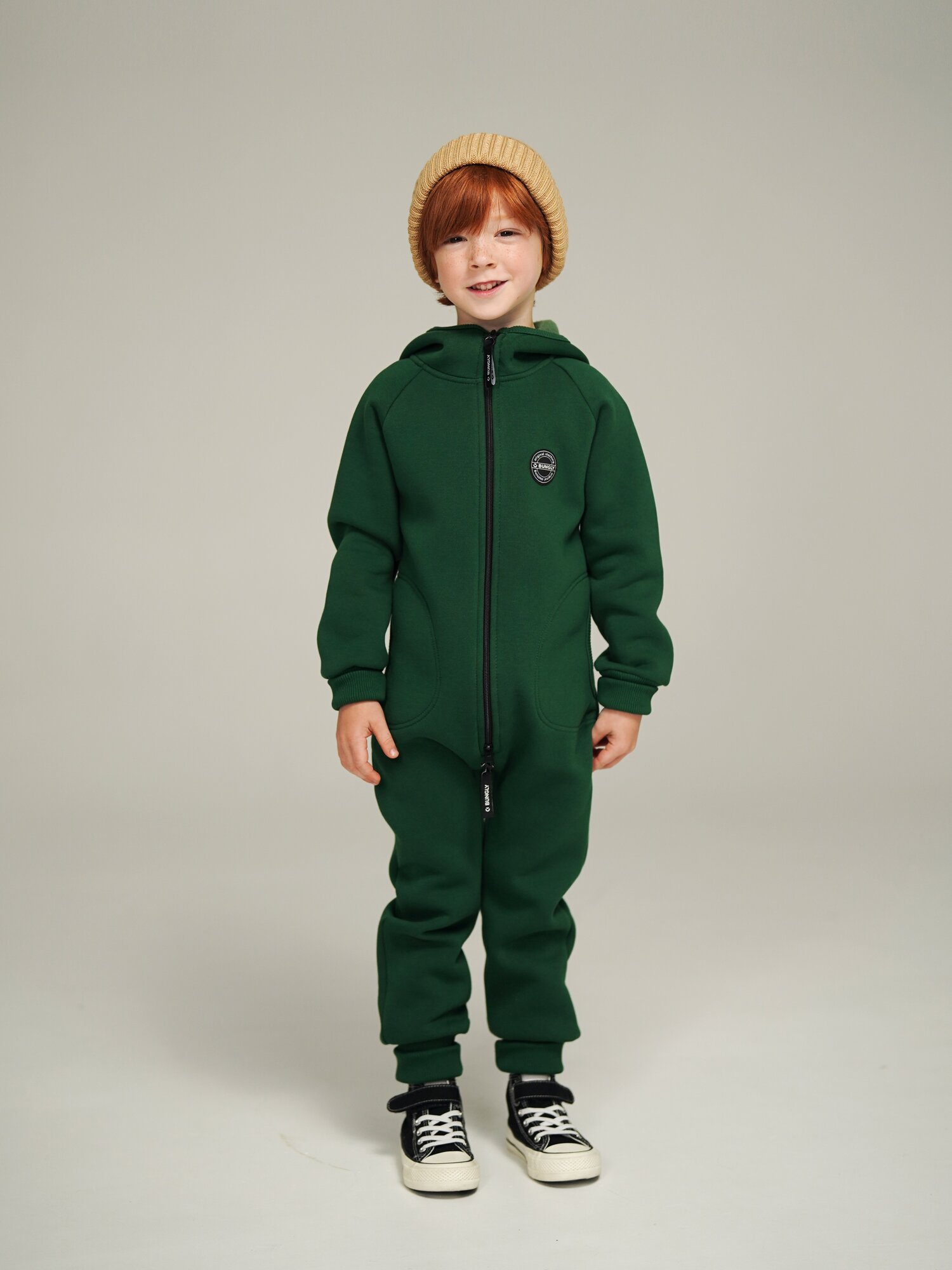 Комбинезон утеплённый BUNGLY Осень размер 122  зеленый