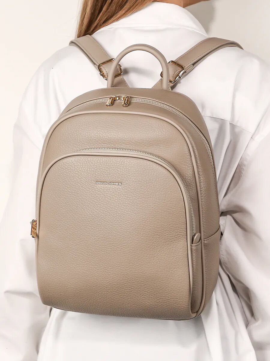 Сумка-рюкзак DAVID JONES, песочный — фото 1