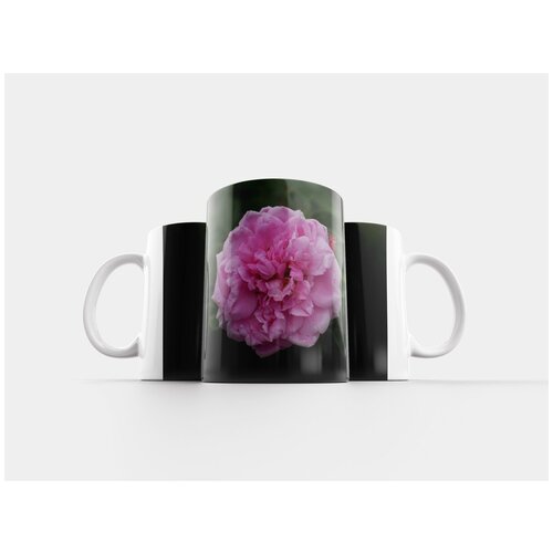 фото Кружка "розовая роза, задний план, зеленый лист" 320 мл lotsprints