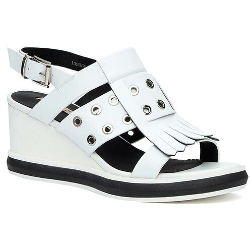 фото Босоножки vitacci 139360 женский белый натуральная кожа 39