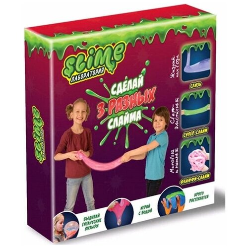фото Средний набор 3 в 1 slime «лаборатория», 300 г