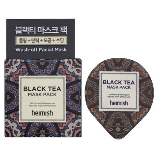 Маска от оттеков на лице Heimish Black Tea Mask Pack, 5 мл
