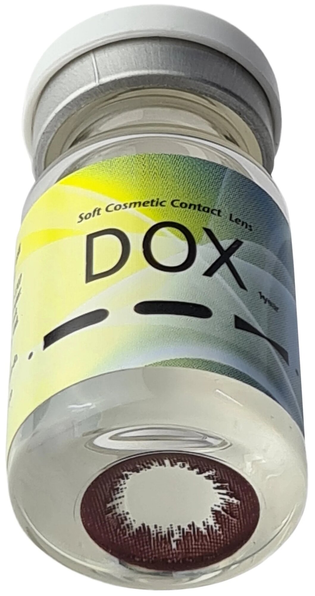 Цветные контактные линзы DOX; B127_Choco_-3.00 ; BC-8.6; DIA-14.2; коричневый; 1 штучка