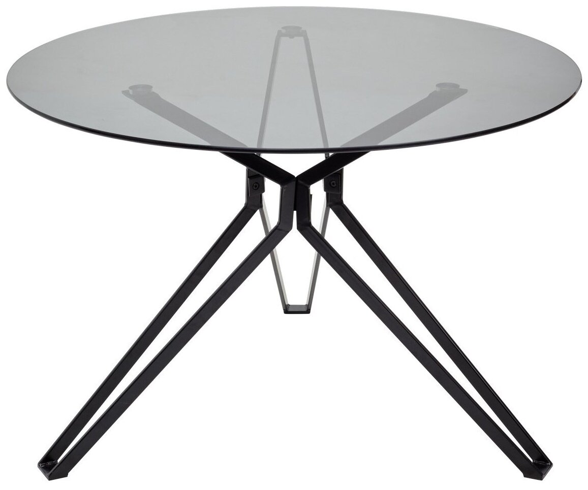 фото Кухонный-обеденный Стол стеклянный Veneto круглый D110 дымчатый m-sity (м-сити)