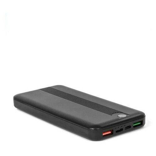 BYZ Внешний аккумулятор BYZ Power Bank W12 10000 мАч 2 USB USB-C 3А быстрая зарядка черный 172300₽