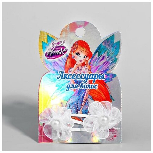 WINX Резинки для волос с цветком винкс, 2 шт., 6x7,2 см