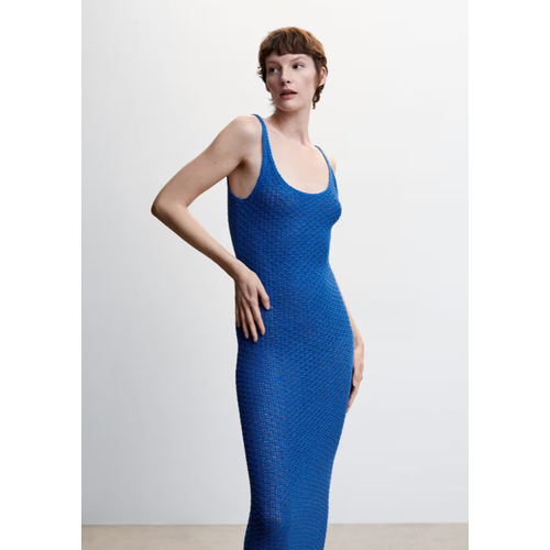 фото Платье mango, размер 36, синий