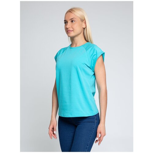 фото Футболка женская lunarable бирюзовый, размер 48(xl)