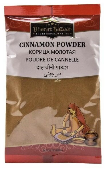 Корица молотая (cinnamon powder) Bharat Bazaar | Бхарат Базар 100г