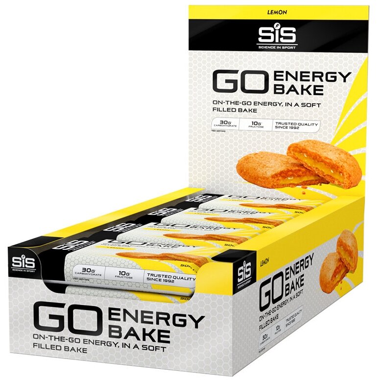 Энергетический батончик SCIENCE IN SPORT (SiS) GO Energy Bake 12 х 50 г, Лимон